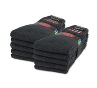 sockenkauf24 10 | 20 | 30 Pares de Calcetines Deportivos Calcetines de Tenis Calcetines de Trabajo Hombre Mujer Algodón