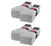 sockenkauf24 10 | 20 | 30 Pares de Calcetines Deportivos Hombre Mujer Calcetines de Tenis Calcetines de Trabajo Algodón (47-50 20 pares Gris Claro)