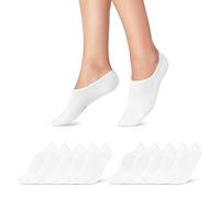 sockenkauf24 10 Pares de Calcetines Cortos Hombre & Mujer Calcetines Tobilleros Algodón Negro Blanco Gris