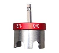 Socket Adapter for Drill - Aluminum Alloy 5x5x6.5cm | Drill Nut Sockets with Quick Nut Driver Tool, Screwdriver, Magnetic Hex Socket Screwdriver | Automotive