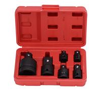 Socket Adapter Set Chrome Tungsten Steel, Drive Impact Adapter with 1 3/4 1/2 3/8 1/4 Sizes, Multi - Size Socket Converter for Home Maintenance and Auto Repair with Plastic Storage