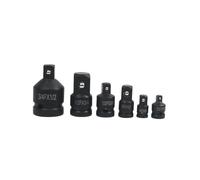 Socket Adapter Sets, Reducer and Extension Kit, General Tool, Strong Steel Construction, Fit Design, Set of 6, Compact Ideal for Construction, Electrician, Maintenance, Carpentry