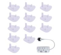 Socket incluye prueba de bebés, tapones cubre la prueba del bebé, cubierta de salida de pared | Protección eléctrica para la sala de exámenes, juego de 12 protectores antieléctricos de amortiguador de