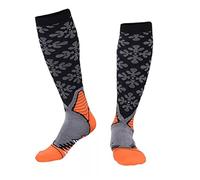 Socks 7 Colors Casual Unisex Copper Compression Socks Women Men Knee High Stockings Male Female Soft Socks Women's Socks Boys' (Color : Red Size : S-M Code) (Orange L)