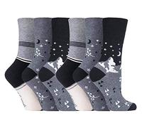 - SOCKSHOP gentle grip® - Paquete de 3 pares de calcetines para mujer, no elásticos, tallas 37-42 - Gris -
