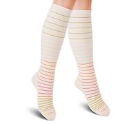 SocksLane Medias de Compresión en Algodón Mujeres. Calcetines Elásticos Ortopédicos Antivárices