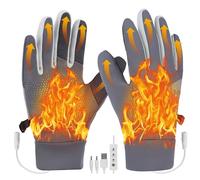 Sockywin Guantes Calefactables Electrónicos para Hombre y Mujer, Guantes Calefactables Moto Invierno Térmicos de Artritis USB Calentador de Mano para Esquí Motociclismo Pesca Senderismo Caza