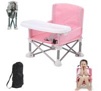 SOCLING Beach Baby Chair,cadeira De Praia Bebe,Baby Folding Chair,Baby Camping Chair,Silla Portatil para Bebe,Silla Plegable para Alimentar Al Bebé,Silla De Camping Plegable para Bebé con Bandeja