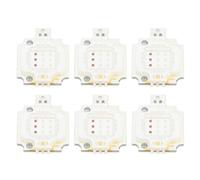 Socobeta 10 Uds COB Panel de Luz Diodo 10W RGB, Emisor de Alto Brillo para Iluminación Decorativa en Eventos, Cobre 1x1cm