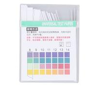 Socobeta 100 Tiras Reactivas de PH 0-14 Resultados Rápidos y Precisos en 60 Segundos con Tabla de Colores para Pruebas de Cosméticos en Suelos Acuáticos