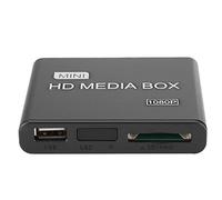 Socobeta 1080P Mini Reproductor de Video en Red Full HD Digital Media Player para Oficina y Entretenimiento en el hogar(Enchufe de la UE)