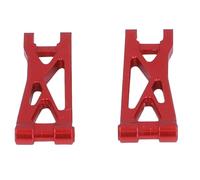 Socobeta 2 Brazos de Suspensión Inferiores Traseros de Metal para Coche RC 1/24, Piezas de Mejora de Alta Resistencia a Prueba de Golpes (Rojo)