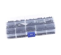 Socobeta 250PCS Nylon Aislado M2 M3 Macho Hembra Separador Espaciador Juego de Tuercas de Tornillo para Montaje en PCB (M3 tipo de paso único-A)