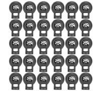 Socobeta 300 Uds. Cerraduras de Cordón, Palancas de Bola de un Orificio con Resorte para Bolsas con Cordón, Cordones de Zapatos, Ropa y Proyectos de Paracord (Negra)