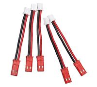 Socobeta 5 Uds Ph2.0 2p a Jst Cable Adaptador Macho a Macho Cable de Extensión de Batería de Control Remoto Piezas de Repuesto para Axial Scx24 1/24 RC Track Car
