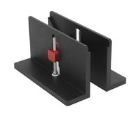 Socobeta Abrazadera Estriada Ajustable, Plantilla de de Milano de ángulo Recto de Aleación de Aluminio, 2 uds., para Ranura de Cajón de Marco de Fotos, Espesor de Sujeción de 5-42mm