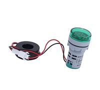 Socobeta AC 220V AD16-22DSA Luz de Corriente Digital Pantalla de Larga Duración para una Medición de Corriente Precisa (Verde)