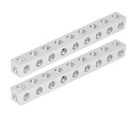 Socobeta Accesorio de Viga Cuadrada Pieza de Fabricación de Alta Precisión para Construir Robots que Demuestran Conceptos de Ingeniería 2 Piezas Aluminio