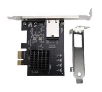 Socobeta Adaptador de Alta Velocidad de Tarjeta de Red PCIe de 10Gb para Servidores de Escritorio y PC de Juegos Compatible con Controlador RTL8127AT