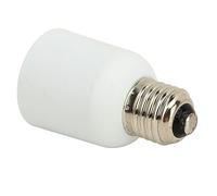 Socobeta Adaptador de Casquillo de Luz E27 a E40 de 2 Piezas, Contactos de Cobre, Evita Quemaduras, Adaptador de Base de Bombilla LED, 110-240 V, Resistencia Al Calor Profesional, Alta