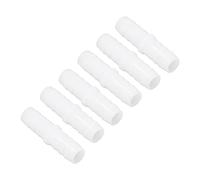 Socobeta Adaptador de Junta de Empalme de Púas Iguales Recto, Conector de Púas para Manguera de Plástico de 10 Piezas, PE Resistente Al Desgaste para Bomba y Tubo de Silicona (14-14 mm recto)