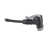 Socobeta Adaptador de manguera de inflador de conector fácil a presión, adaptador de bomba de neumáticos, material de goma, adaptador de manguera de inflado 2 en 1 para válvula inflable francesa
