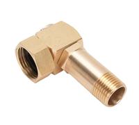 Socobeta Adaptador de Manguera de Jardín Conector de Giratorio de Aleación de Zinc Duradero para una Fácil Instalación para la Mayoría de Carretes de Manguera de Jardín Color Latón GHT de 1 Pulgada