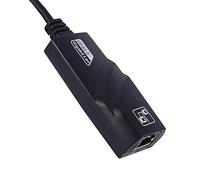Socobeta Adaptador de Red USB LAN con Cable de Transmisión Rápida para, Hub Negro Duradero para Conexión a Internet de Alta Velocidad