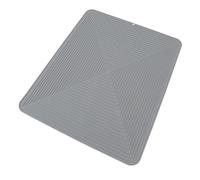Socobeta Alfombrilla de Drenaje para Encimera de Silicona, Resistente Al Calor, Antideslizante, para Encimera de Cocina, 40,5 X 50,5 Cm, 1 Pieza (Gris)