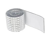 Socobeta Azulejos de Mosaico de Espejo Acrílico Seguro, 3 uds., Fáciles de Limpiar, 1464 Granos, 4x100cm, Pegatina de Azulejos de Espejo para Escenas de Fiesta