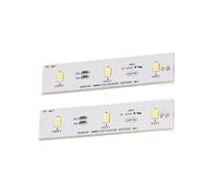 Socobeta Barra de Tira de Luz LED para Congelador, 6000-6500K Disipación de Calor Estable Ahorro de Energía Reemplazo Refrigerador Barra de Tira de Luz LED Color de Luz Blanca para Pieza de