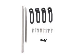 Socobeta Barras Protectoras Modulares Delanteras y Traseras de Metal Ajustables para Chasis Trepador de Control Remoto 1/10 Aventuras Todoterreno Aleación 2 Unidades (Negra)