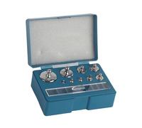 Socobeta Báscula de Prueba de Juego de Pesas de Calibración de 10 Mg-100 G, Pesa de Báscula de Acero con Pinzas, Juego de Calibración de 17 Piezas para Medición Industrial