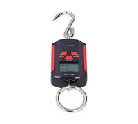 Socobeta Básculas Electrónicas de Gancho, Ganchos de Pesaje para Colgar Cargas Pesadas, Steelyard para Suministros Industriales, Equipaje (rojo y negro)