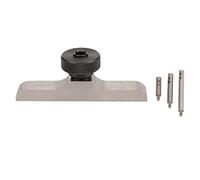 Socobeta Base de Indicador de Cuadrante de Profundidad Superficie Estable de Acero Inoxidable Funcionamiento Suave para una Medición Precisa con 3 Varillas de Extensión, para Profesionales (103*17mm)