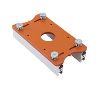 Socobeta Base de Recorte de Madera, Soporte de Ranura de Aleación de Aluminio Resistente para Enrutador de Carpintería, Diámetro Interior de 65mm para Profesionales
