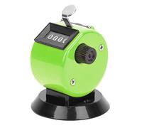 Socobeta Berm Contador Manual de 4 Dígitos con Cubierta de Plástico ABS para Contar Fácilmente Suministros Deportivos para Gestión del Tráfico Rojo (Verde)