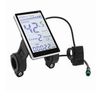 Socobeta Bike Electric LCD Medidor E Scooter Panel de Pantalla M5 Pantalla LCD ABS 31.8 Mm 22.2 Mm de Montaje para Bicicletas Eléctricas Scooters