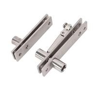 Socobeta Bisagra Pivotante de Acero Inoxidable con Rotación de 360 grados Bisagra de Puerta Resistente para Marco de Aluminio de Madera Oculto 2 Unidades