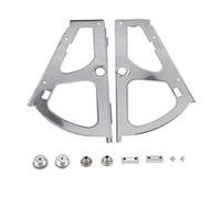 Socobeta Bisagras de Gabinete de Zapatos de Acero Inoxidable, Accesorios de 2 Piezas para Estante de Zapatero para Cocina Sala de Estar (Capa única)