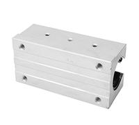 Socobeta Bloque de Cojín de Rodamiento Lineal, Deslizador Abierto de Movimiento Fluido para Enrutador CNC SBR30LUU para Fresadoras CNC de Bricolaje, Tornos