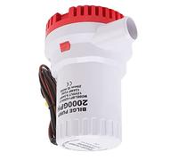 Socobeta Bomba de Sentina en Bote, Bomba sin Agotamiento sin Agotamiento 2000 GPH Fácil de Instalar para Aguas Residuales Marinas (12V)