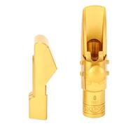 Socobeta Boquilla de Saxofón Alto en Mi Bemol Construcción de Latón de Primera Calidad Ideal para Intérpretes y Principiantes