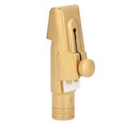 Socobeta Boquilla de Saxofón Soprano Plano B de Latón Chapado en Oro Modelo 6, Tono Brillante Enfocado para Principiantes, Idea Práctica de Regalo
