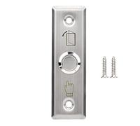 Socobeta Botones de Salida de Acero Inoxidable, Interruptor de Liberación de Puerta con Procesamiento de Trefilado, para Caja Eléctrica con Marco de Puerta Hueca