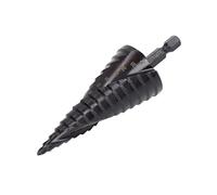 Socobeta Broca Escalonada con Ranura en Espiral HSS, Herramienta Resistente Al Desgaste con Vástago Hexagonal para Metal, Reduce los Golpes y el Deslizamiento, para Taladro, Proceso de Perforación