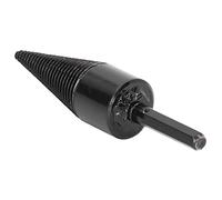 Socobeta Broca para Leña de Cono de Acero Al Carbono, Herramienta Divisora de Troncos de Vástago Hexagonal para Taladro Eléctrico, División de Madera (42mm)