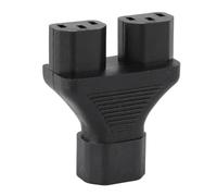 Socobeta Cable de Alimentación Divisor IEC320 C14 a C13 Y con Conectores Hembra Duales para Equipos de Escritorio 10A-15A 125V-250V Resistente Al Desgaste