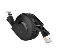 Socobeta Cable Ethernet CAT7 Lan Network RJ45 600MHz Patch Cord Retractable Flat Ethernet Cord