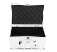 Socobeta Caja de Herramientas de Aluminio Ligera con Forro de Esponja para Protección, Caja para Presentación de Joyas/cubierta para el Hogar o el Frente de la Tienda